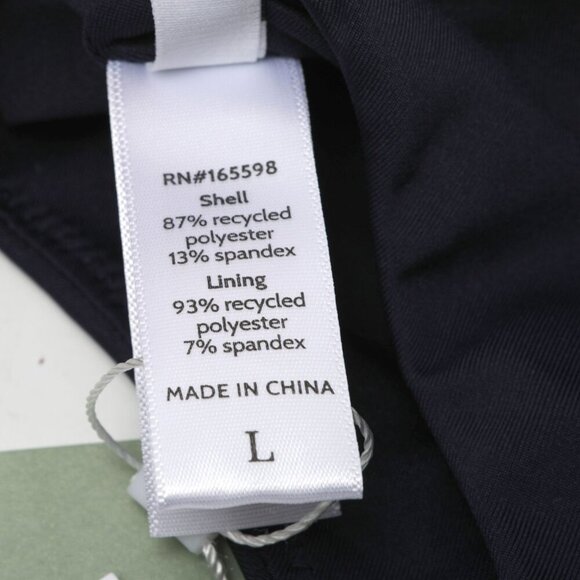 Andie 90s High Waist Bikini Bottom Navy Blue Lightweight Stretch Beach ECO NEW - Picture 7 of 8